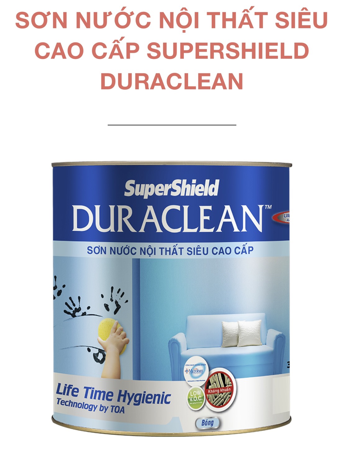 Sơn nước nội thất siêu cao cấp suppershield buraclean 